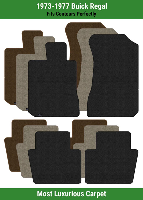 Lloyd Luxe Front & Rear Row Carpet Mats for 1973-1977 Buick Regal