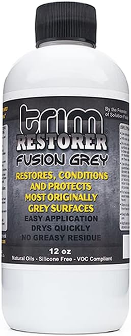 Black Plastic & Vinyl Trim Restorer - Use for Car and Truck Detailing, No Wet Look, Instantly Revives Color to Trim, Bumpers, Mud Flaps, Etc., Black (12 oz)