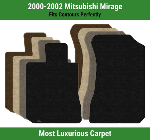 Lloyd Luxe Front Row Carpet Mats for 2000-2002 Mitsubishi Mirage