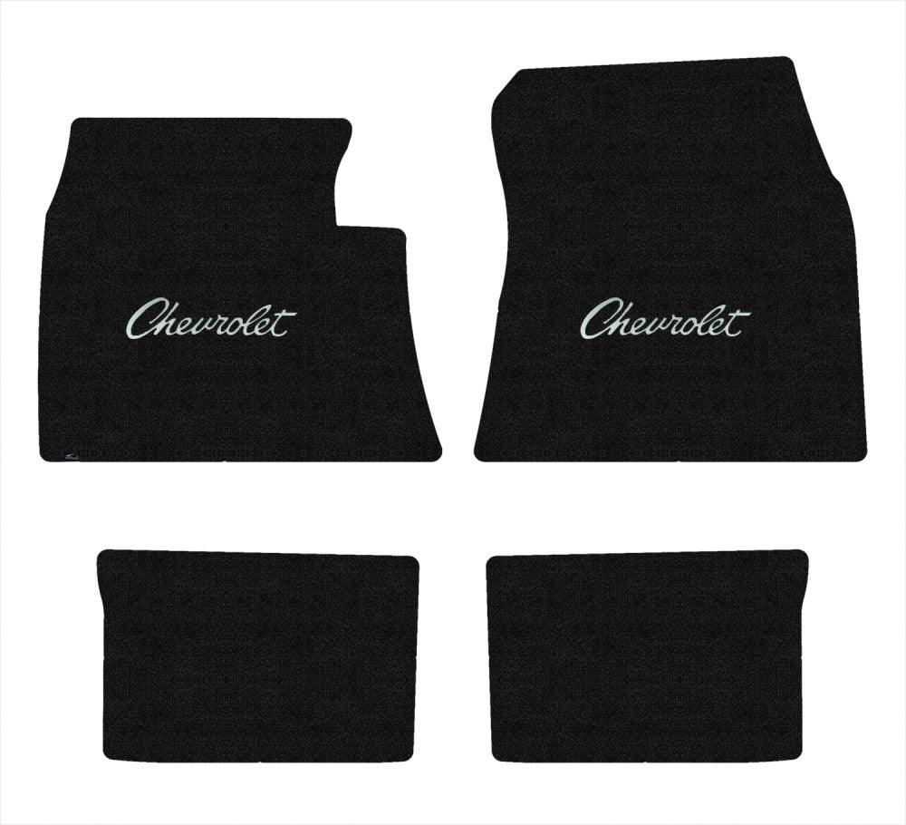 Lloyd Luxe Front & Rear Mats for '59-60 Chevy Bel Air W/Black Chevy Letters