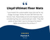 Lloyd Ultimat Front & Rear Mats for '72-76 Chevy Bel Air W/Red on Black Chevy
