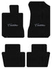 Lloyd Velourtex Front & Rear Mats for '71-73 Calais W/Silver on Black Cadillac
