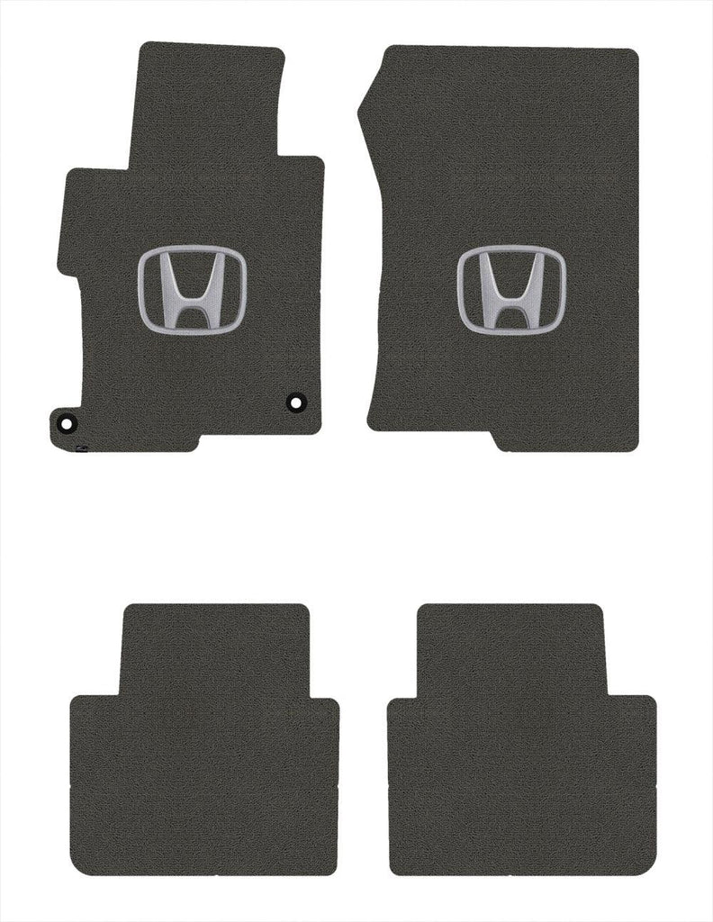 Lloyd Loop Front & Rear Mats for '13-17 Accord W/Silver on Black Honda H
