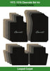 Lloyd Loop Front & Rear Mats for '72-76 Bel Air W/Red Chevy Letters