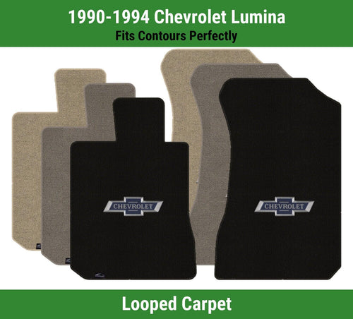 Lloyd Classic Loop Front Carpet Mats for '90-94 Chevy Lumina W/Centennial Bowtie