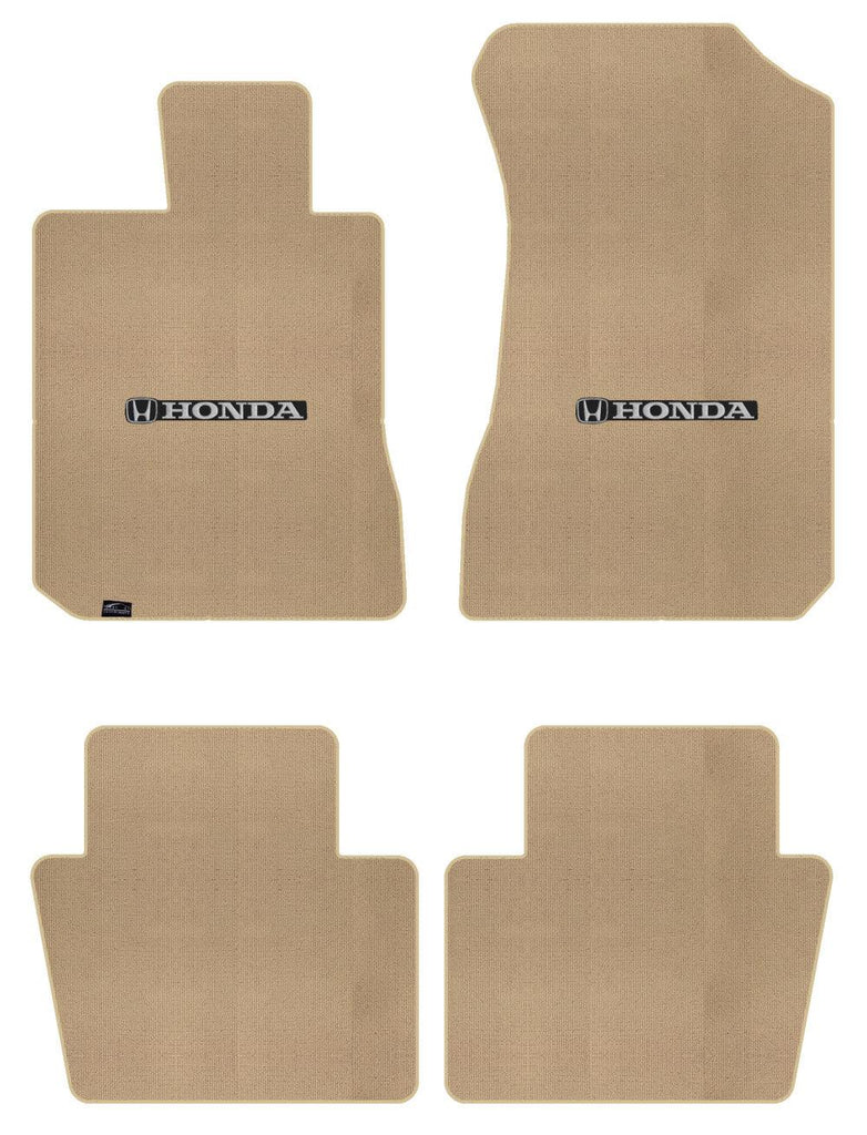 Lloyd Berber Front & Rear Mats for '88-89 Accord W/Silver & Black Honda H & Word
