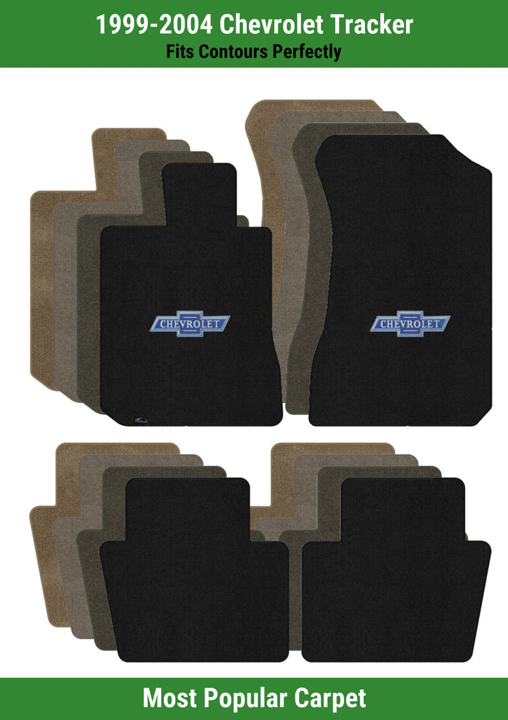 Lloyd Ultimat Front & Rear Mats for '99-04 Chevy Tracker W/Chevy Vintage Bowtie