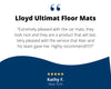 Lloyd Ultimat Front Carpet Mats for '99-04 Chevy Tracker W/Chevy Silver on Black