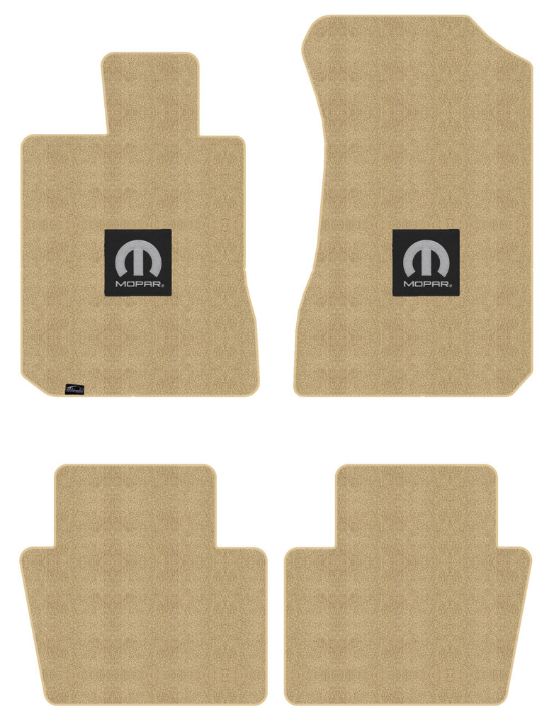 Lloyd Luxe Front & Rear Carpet Mats for '93-94 Dodge Colt W/Black M-Mopar Logo