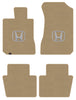 Lloyd Loop Front & Rear Mats for '84-85 Accord W/Silver on Black Honda H