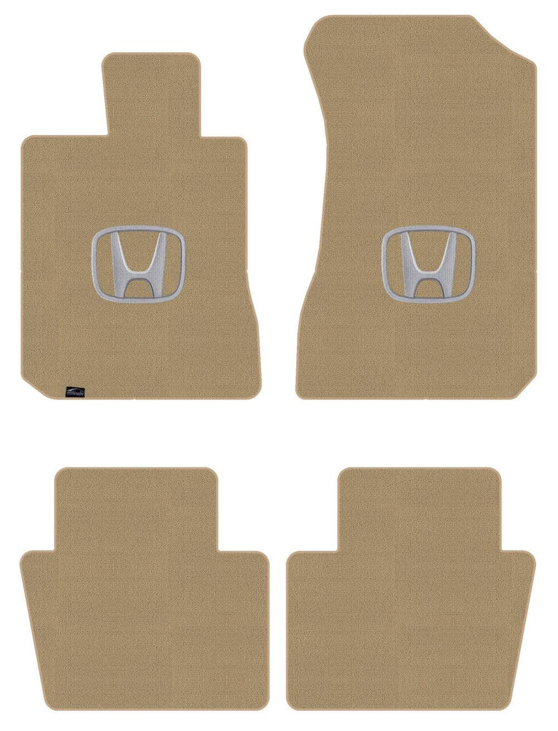 Lloyd Loop Front & Rear Mats for '84-85 Accord W/Silver on Black Honda H