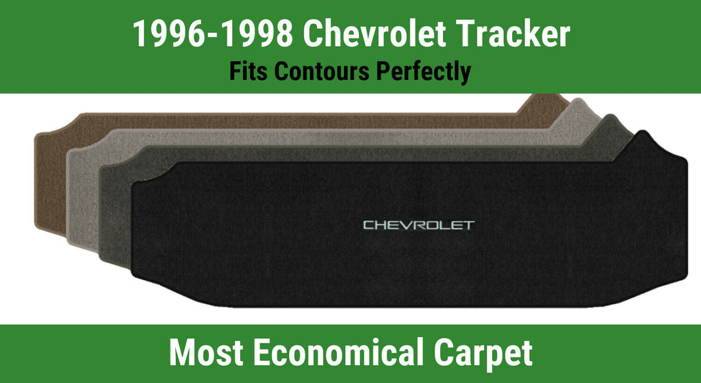 Lloyd Velourtex Small Cargo Mat for '96-98 Chevy Tracker W/Chevy Silver on Black