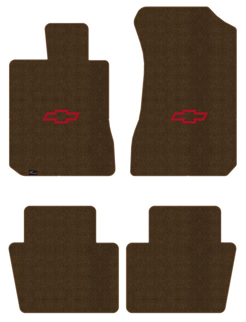 Lloyd Luxe Front & Rear Mats for '69-71 Chevy Bel Air W/Red Chevy Outline Bowtie