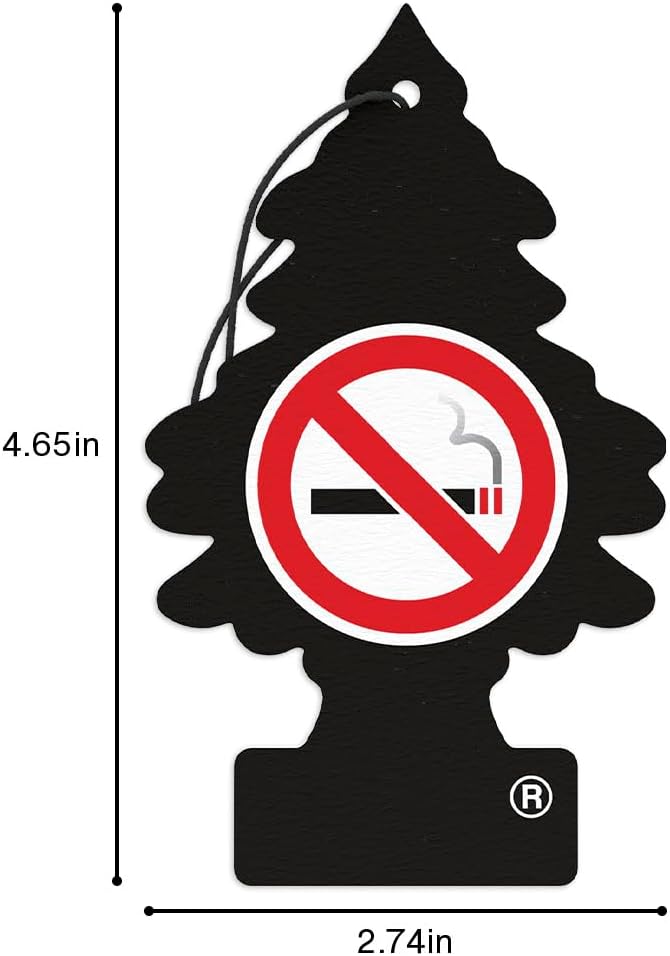 LITTLE TREES Air Fresheners Car Air Freshener. Hanging Tree Provides Long Lasting Scent for Auto or Home. Black Ice, 24 Air Fresheners