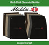 Lloyd Classic Loop Front Mats for '68-69 Chevy Malibu W/Black/Red Malibu SS
