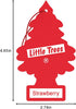 LITTLE TREES Air Fresheners Car Air Freshener. Hanging Tree Provides Long Lasting Scent for Auto or Home. Black Ice, 24 Air Fresheners