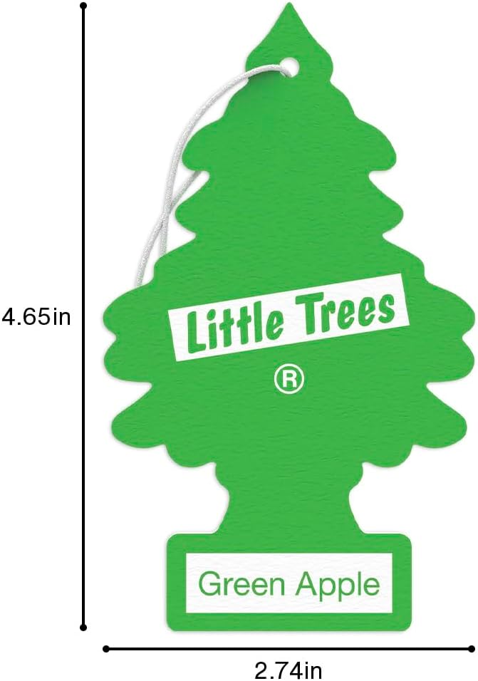 LITTLE TREES Air Fresheners Car Air Freshener. Hanging Tree Provides Long Lasting Scent for Auto or Home. Black Ice, 24 Air Fresheners