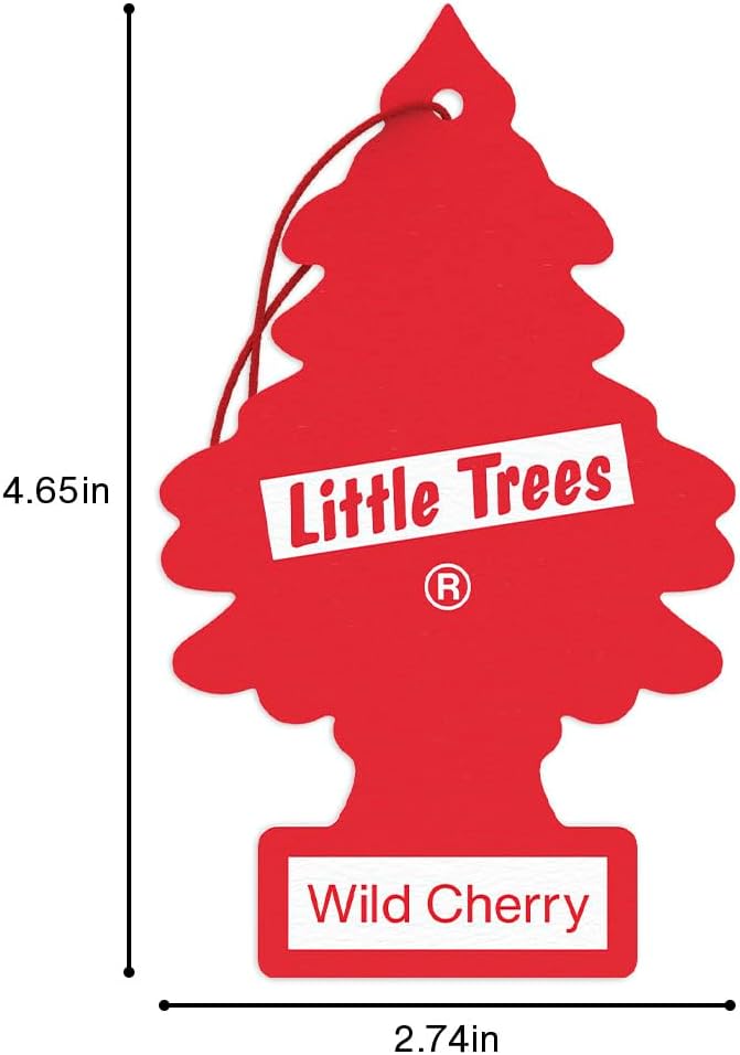 LITTLE TREES Air Fresheners Car Air Freshener. Hanging Tree Provides Long Lasting Scent for Auto or Home. Black Ice, 24 Air Fresheners
