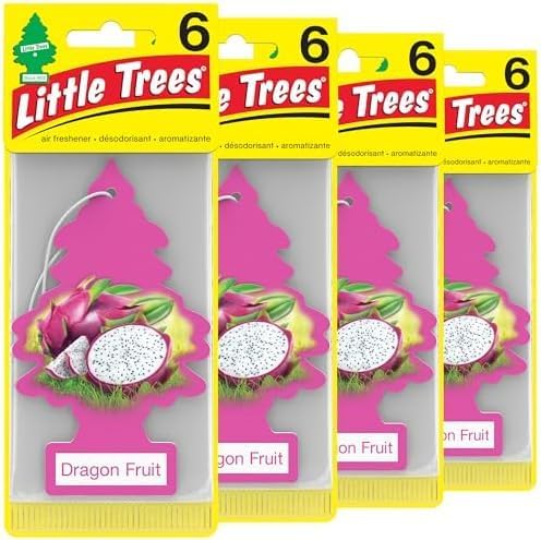 LITTLE TREES Air Fresheners Car Air Freshener. Hanging Tree Provides Long Lasting Scent for Auto or Home. Black Ice, 24 Air Fresheners