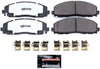 Power Stop 17-1589 Front Z17 Ceramic Brake Pads with Hardware For Chrysler Pacifica Town & Country Voyager Dodge Grand Caravan Journey Jeep Wrangler Gladiator VW Routan [Vehicle Specific -Check Model]
