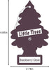 LITTLE TREES Air Fresheners Car Air Freshener. Hanging Tree Provides Long Lasting Scent for Auto or Home. Black Ice, 24 Air Fresheners