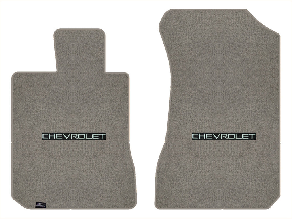 Lloyd Velourtex Front Mats for '99-04 Chevy Tracker W/Chevy Silver on Black