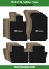 Lloyd Ultimat Front & Rear Mats for '74-76 Calais W/Black on Gray Cadillac