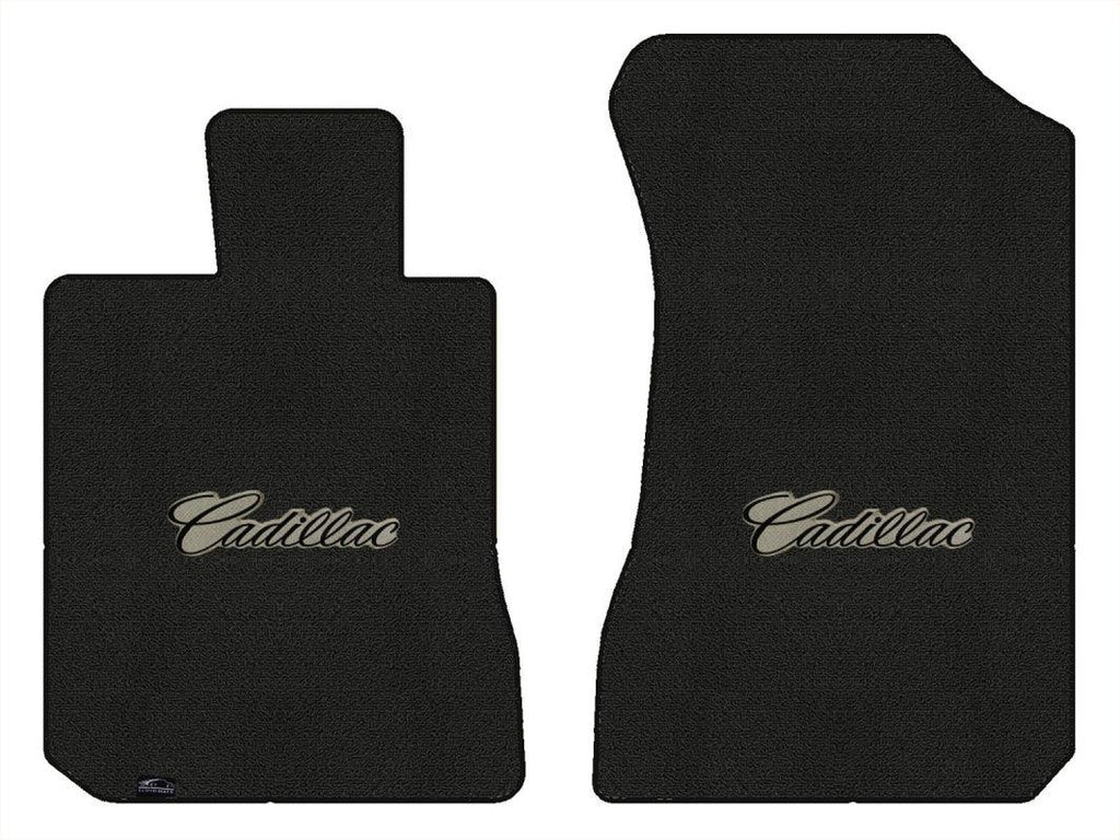 Lloyd Classic Loop Front Mats for '65-66 Cadillac Calais W/Black on Tan Cadillac