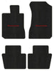 Lloyd Berber Front & Rear Mats for '58 Chevy Biscayne W/Red on Black Chevy