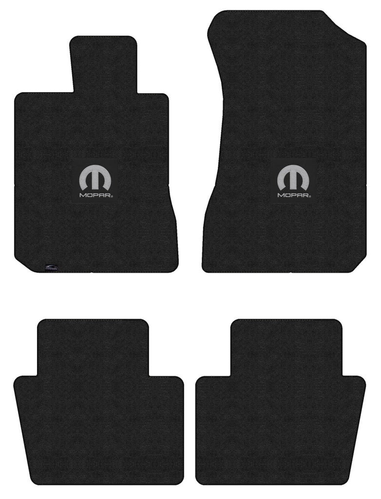 Lloyd Luxe Front & Rear Carpet Mats for '93-94 Dodge Colt W/Black M-Mopar Logo