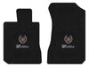 Lloyd Velourtex Front Mats for '74-76 Calais W/Cadillac Crest 2 Silver/Black On