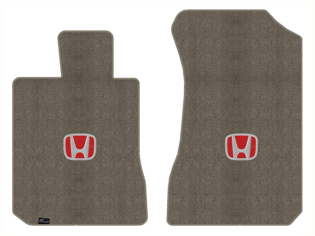 Lloyd Luxe Front Carpet Mats for '80-81 Honda Accord W/Red on Black Honda H Logo