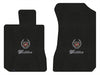 Lloyd Loop Front Mats for '74-76 Calais W/Cadillac Crest 2 Silver/Black on Gray