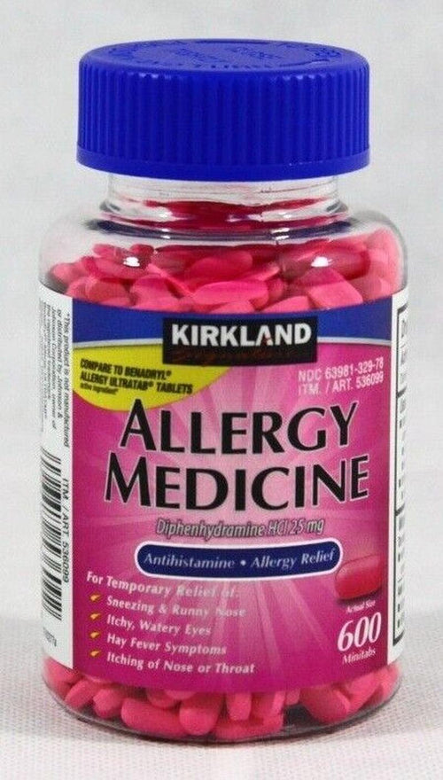 Kirkland Signature Allergy Medicine Diphenhydramin
