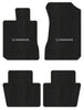 Lloyd Berber Front & Rear Mats for '88-89 Accord W/Silver & Black Honda H & Word