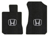 Lloyd Berber Front Carpet Mats for '86-87 Honda Accord W/Silver on Black Honda H