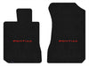 Lloyd Ultimat Front Carpet Mats for '06-08 Pontiac G6 W/Red on Black Pontiac