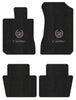Lloyd Berber Front & Rear Mats for '74-76 Calais W/Cadillac Crest 2 Silver on Bl
