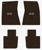 Lloyd Ultimat Front & Rear Mats for '68-69 Chevy Malibu W/Silver on Black SS