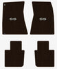 Lloyd Velourtex Front & Rear Mats for '68-69 Chevy Malibu W/Silver on Black SS