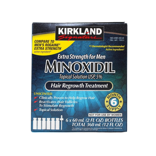 6 Months  Minoxidil 5% Extra Strength Topical Solution Regrowth for Men