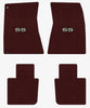 Lloyd Ultimat Front & Rear Mats for '68-69 Chevy Malibu W/Silver on Black SS