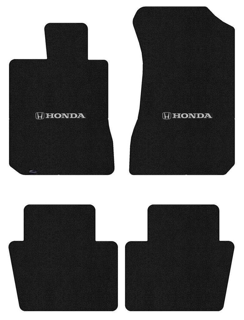 Lloyd Ultimat Front & Rear Mats for '84-85 Accord W/Silver & Black Honda H & Wor