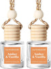 HoogaLife Car Air Freshener Diffuser 2 Pack Hanging Air Freshener Diffuser - Vanilla Cream Fragrance Oil Air D iffuser for Car, 45+ days Long Lasting Fragrance Made in USA C ar Air Fresheners