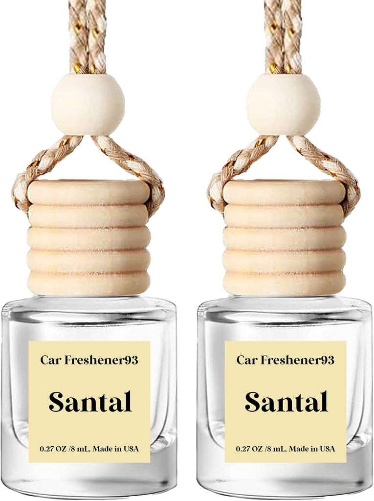 HoogaLife Car Air Freshener Diffuser 2 Pack Hanging Air Freshener Diffuser - Vanilla Cream Fragrance Oil Air D iffuser for Car, 45+ days Long Lasting Fragrance Made in USA C ar Air Fresheners