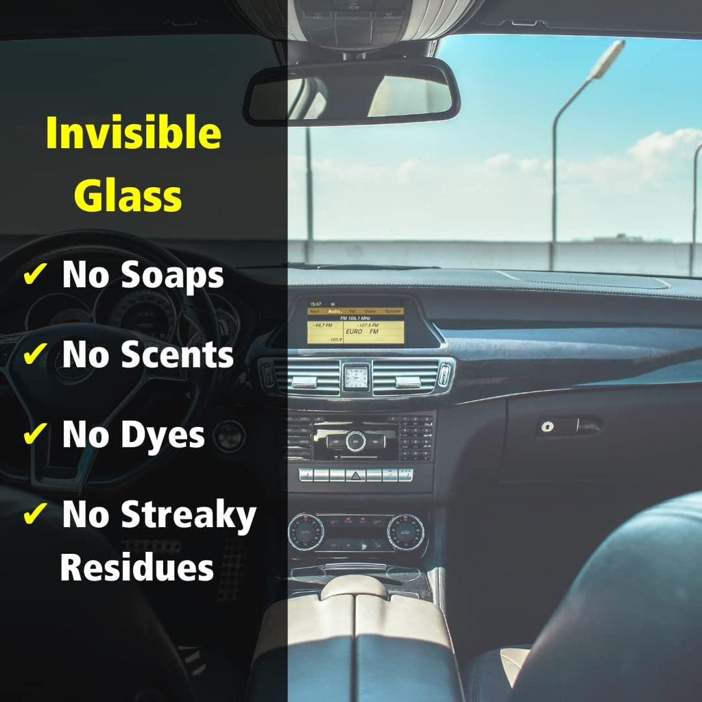 Invisible Glass 92164-2PK Premium Glass and Window Cleaner for Auto and Home Cleans Glass, Windows, Windshields, Navigation Screens, and More, Streak-Free, Ammonia-Free, Tint-Safe, 22 Fl Oz, Pack of 2