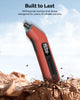 ETENWOLF T300 Digital Tire Pressure Gauge 3-200 PSI, Industrial Tire Gauge Calibrated to ANSI B40.7 Grade 2A(Plus-Minus 0.5%), Replaceable AAA Batteries (Vivid Orange)