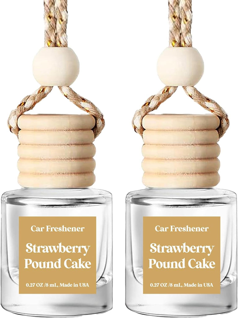 HoogaLife Car Air Freshener Diffuser 2 Pack Hanging Air Freshener Diffuser - Vanilla Cream Fragrance Oil Air D iffuser for Car, 45+ days Long Lasting Fragrance Made in USA C ar Air Fresheners