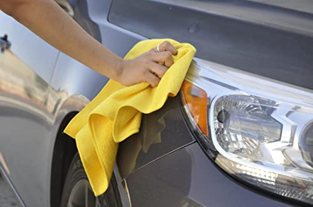 Kirkland Signature Ultra Plush Microfiber Towel, Yellow, 16 in x 16 in, 36-count