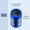 Tire Valve Stem Cap Cover - (5 Pack) Tire Air Cap Metal with Plastic Liner Corrosion Resistant Leak-Proof American Flag for Car Truck Motorcycle Bike Black